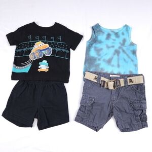 2 Baby Boy Summer Outfits Size 6-9 Months